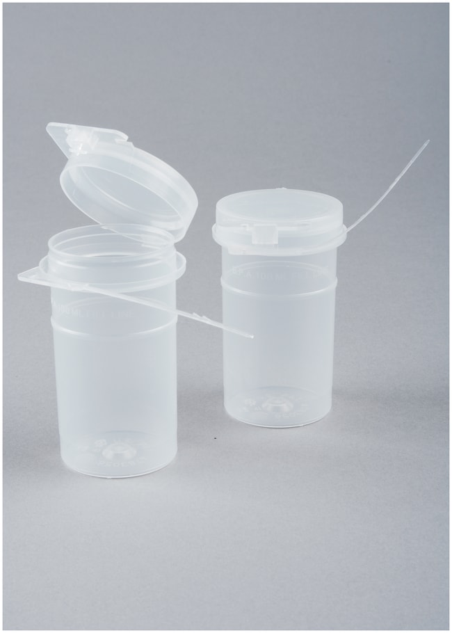 Capitol Vial FlipTop Polypropylene Containers with Chain of Custody Seal